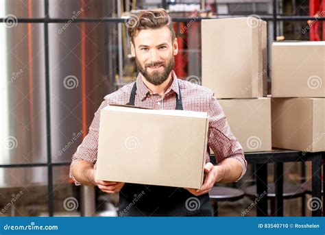 Professional Courier with Boxes Stock Photo - Image of package, manager: 83540710