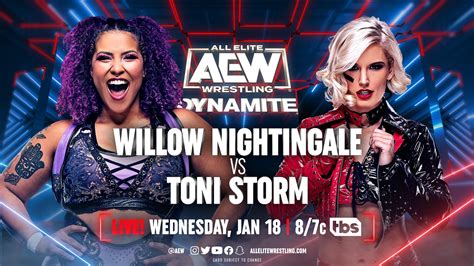 Toni Storm vs. Willow Nightingale Added To January 18th AEW Dynamite