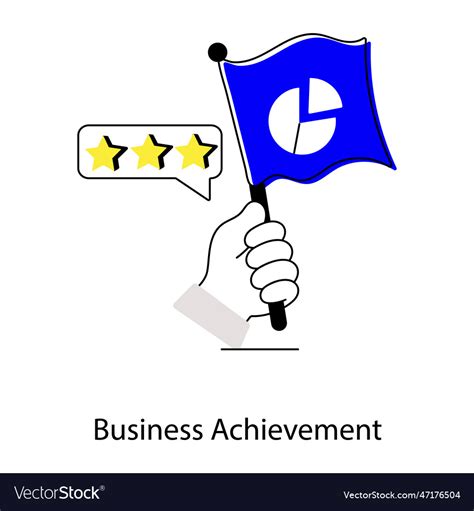 Business achievement Royalty Free Vector Image