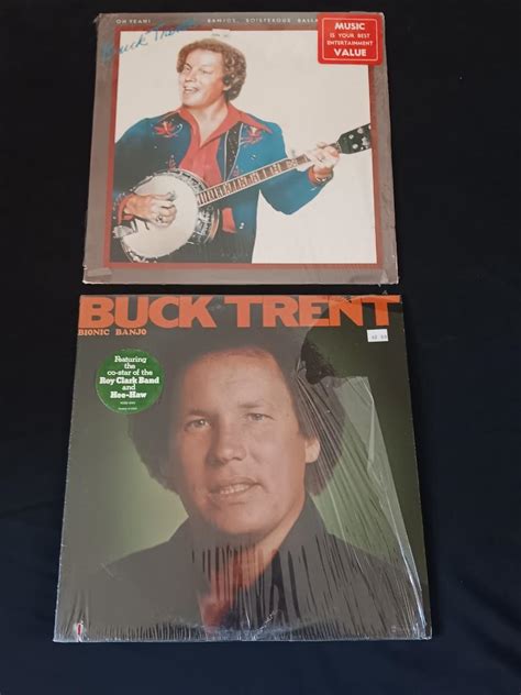 Buck Trent Vinyl Albums Bionic Banjo & Oh Yeah! - LP Record ...