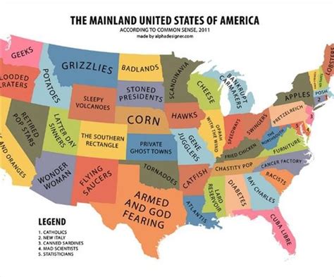 funny united states of america map - Dump A Day