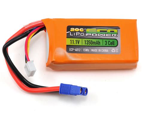 EcoPower "Electron" 3S LiPo 20C Battery (11.1V/1350mAh) [ECP-4012 ...