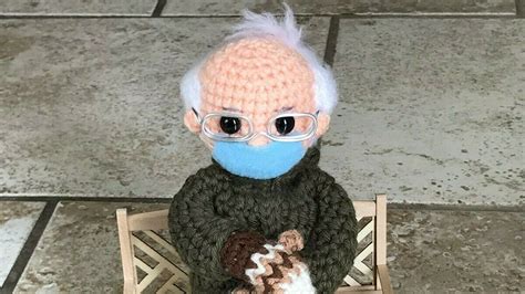 This Charitable Bernie Sanders Crochet Doll Has Hit $15,500 at Auction