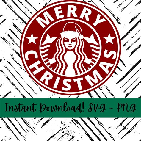 Starbucks Christmas Logo SVG Merry Christmas Starbucks - Etsy