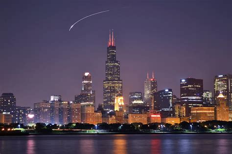 Chicago Night Sky Photograph by Nicholas Stewart - Fine Art America