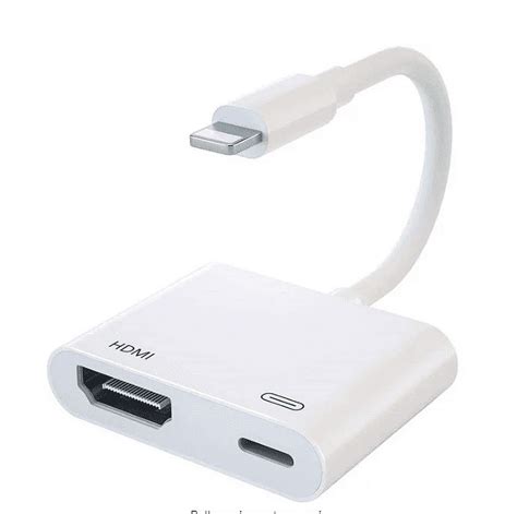 Lightning to HDMI Adapter Compatible with iPhone iPad, Lightning Digital AV Adapter 1080p HD TV ...