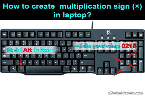 How to create multiplication sign (×) in laptop? - Computers, Tricks, Tips 31060