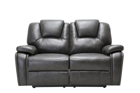 40" Contemporary Grey Leather Power Reclining Loveseat - Walmart.com - Walmart.com