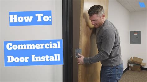 How To Install A Commercial Door - YouTube