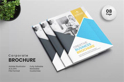 08 Pages Brochure Template | Brochure Templates ~ Creative Market