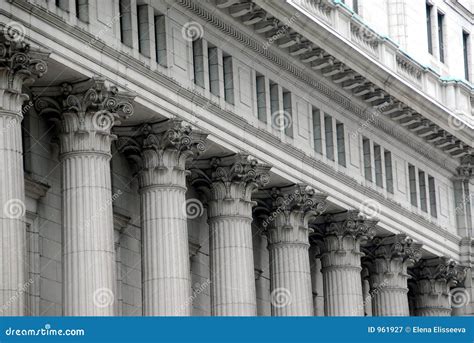 Building with columns stock image. Image of detail, column - 961927