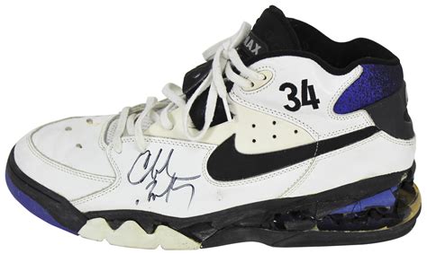 Suns Charles Barkley Signed Game Used Nike Air Force Max Shoes JSA # ...