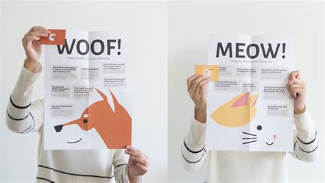 Meow! Woof! on Behance