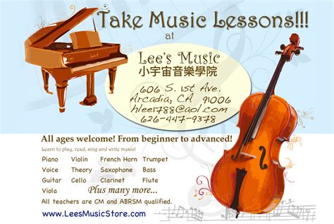 Music Lessons - Lee's Music Store