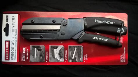 Craftsman Handi Cut Utility Cutter Unpacking Review Testing - YouTube