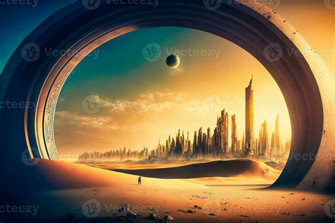 Futuristic City on Mars generative ai 32431968 Stock Photo at Vecteezy