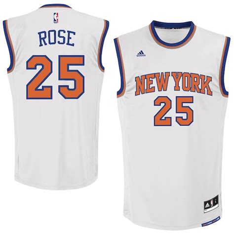 Shoptagr | Derrick Rose New York Knicks Adidas Replica Jersey White by Adidas