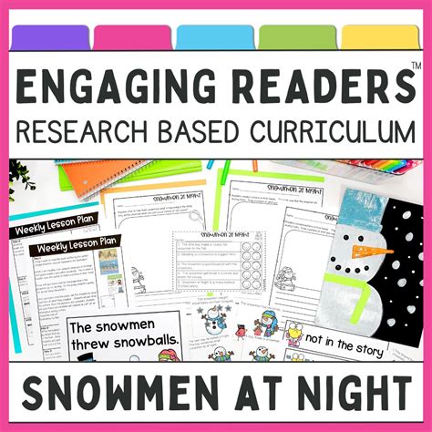 Snowmen at Night Read Aloud Lessons and Comprehension Activities - Mrs ...