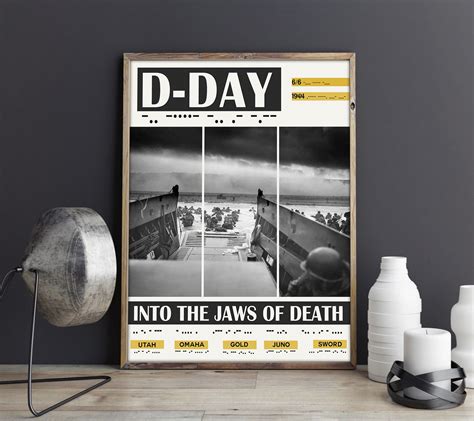 D-Day Poster WWII Exhibition Poster of D Day Landings