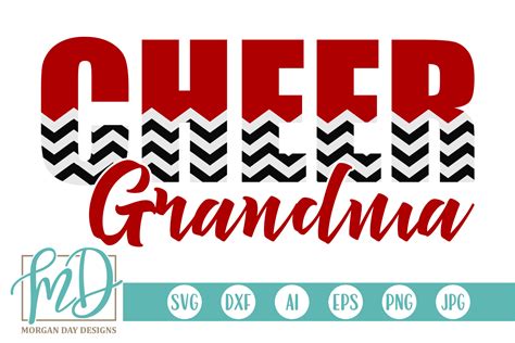 Cheer Grandma SVG Graphic by Morgan Day Designs - Creative Fabrica