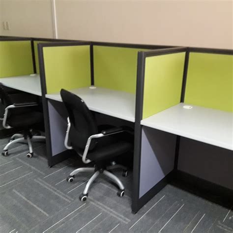 Modular Office Cubicles 120cm Height Full Fabric, Furniture & Home ...