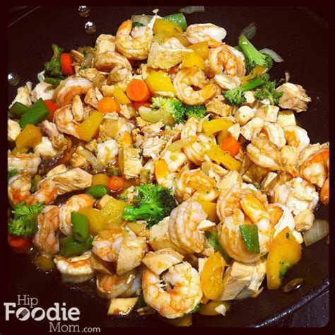 Healthy, Delicious Shrimp and Chicken Stir Fry Recipe - Hip Foodie Mom