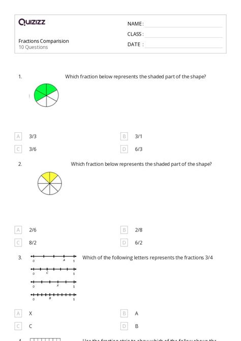 50+ Fractions worksheets for 3rd Grade on Quizizz | Free & Printable