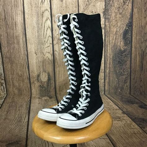 CONVERSE ALL-STAR Chuck Taylor Knee High Hi TALL BOOTS Sneakers Women's ...