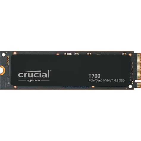 Buy the Crucial T700 4TB PCIe Gen 5 NVMe M.2 Internal SSD 2280 - PCIe ...