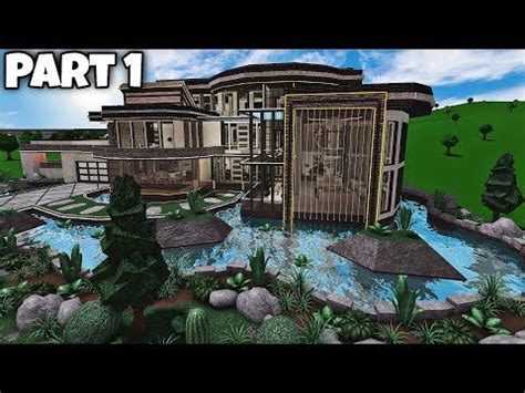 Bloxburg: Modern Lakefront Mansion Speedbuild Part: 1/4 (Exterior) - YouTube | Mansions, House ...