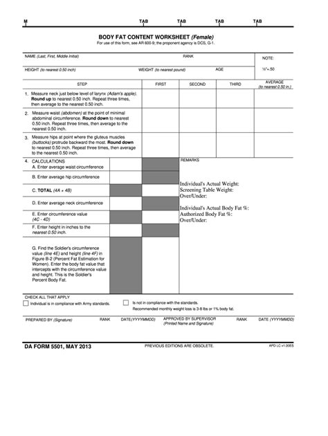 Da 5501 2013-2024 Form - Fill Out and Sign Printable PDF Template ...