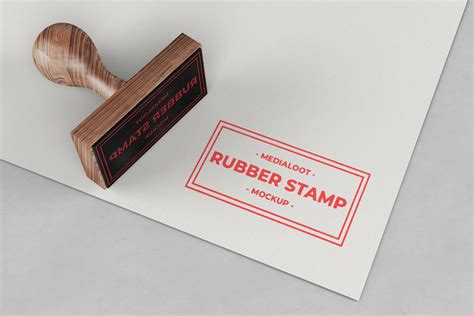 Rubber Stamp Mockup — Medialoot