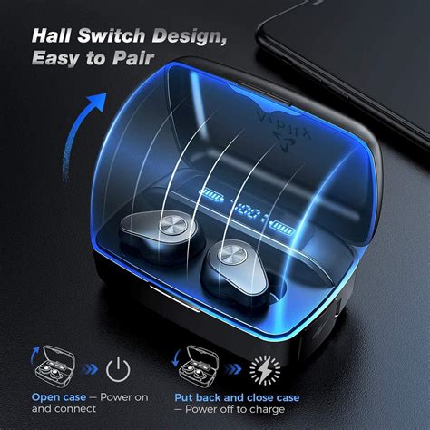 Arbily Wireless Earbuds, Bluetooth 5.0 Earphones with Charging Case HI-FI Stereo Sound Noise ...