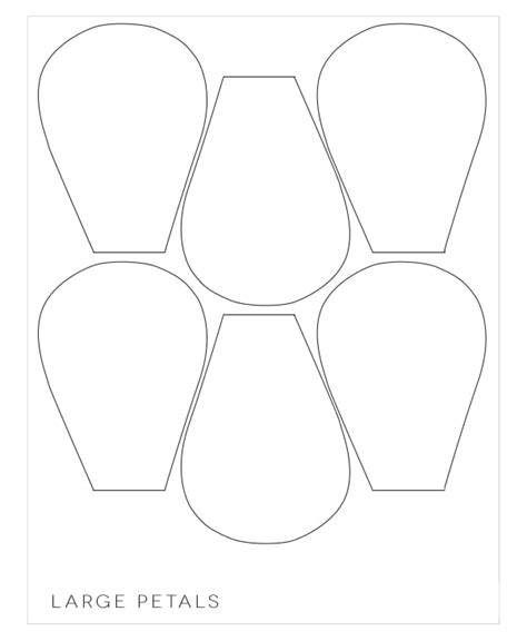 Free Printable Petal Template / Flower Shapes Free Printable Templates ...