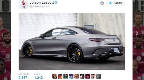 Joleon Lescott enrages Aston Villa fans by tweeting Mercedes supercar picture hour after ...