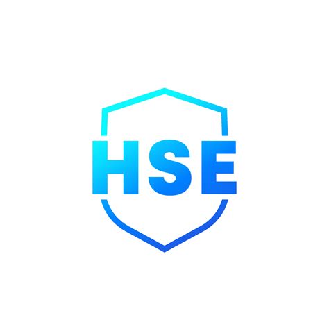 HSE icon with a shield, vector 4734033 Vector Art at Vecteezy