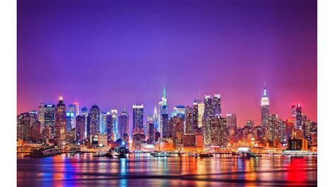 New York 4k Wallpaper - New York In The Night- WallpaperUse