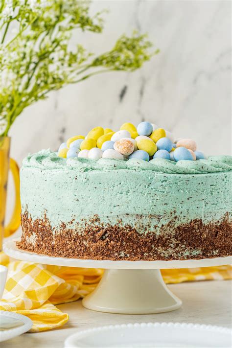 Easy Easter Cake with Robin's Egg Frosting | The Novice Chef