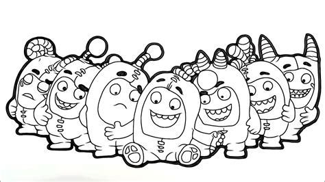 Magical coloring box | Oddbods coloringpages - YouTube