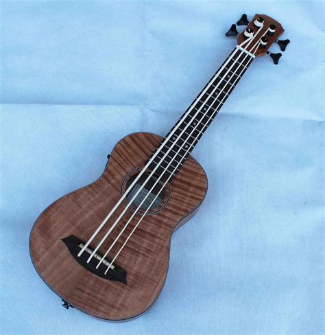 Mauloa UKUBASS, Ukulele bass, Ukulelebasss, koa wood with EQ-in Ukulele ...