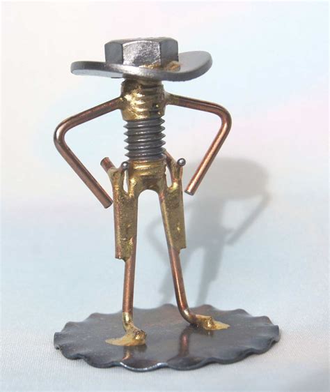 WELDED NUT and BOLT COWBOY GUNSLINGER There is just 1 of these Cowboy ...