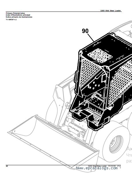 John Deere 320D Skid Steer Loader Parts Catalog