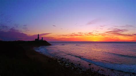 Sunrise over Block Island as seen from Montauk Point, April 30 2013 ...