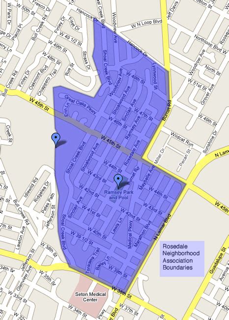 Map of Rosedale | Rosedale Neighborhood Association