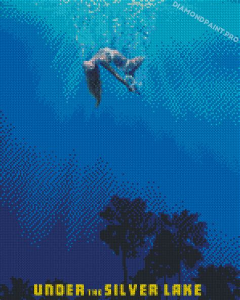 Under The Silver Lake Movie Poster - Diamond Painting - DiamondPaint.PRO