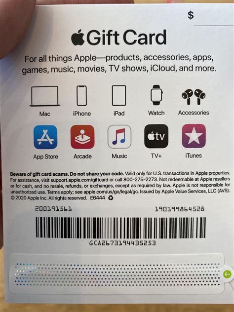 Apple recently added warnings about scams and where they can be redeemed on their new gift cards ...