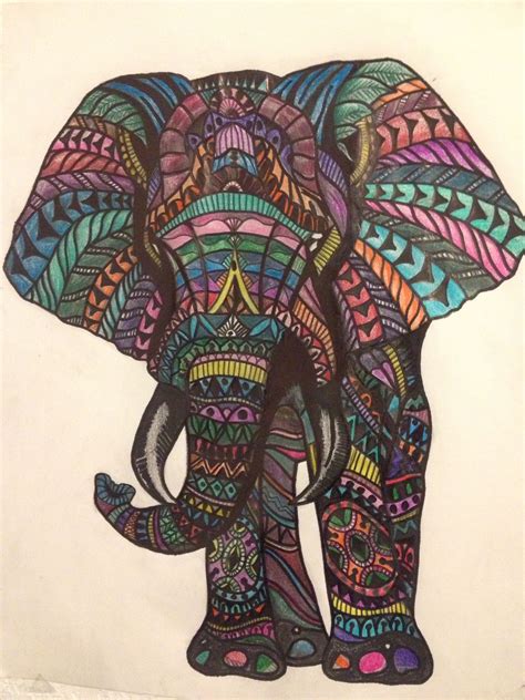 Elephant 🐘 colored pencil drawing | Elephant art, Elephant, Elephant colour