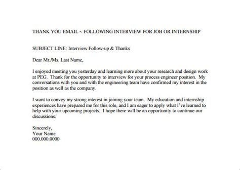 14+ Thank You Email After Interview - DOC, Excel, PDF