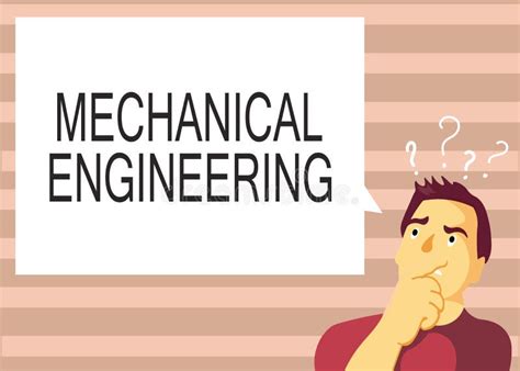 Text Sign Showing Mechanical Engineering. Conceptual Photo Deals with ...