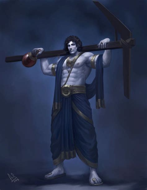 Balarama by molee | God illustrations, Great warriors, God art